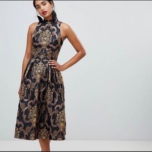 Chi Chi London-Open Back, Below the Knee Dress